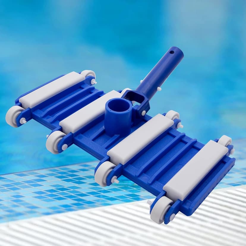 Uoark Pool Vacuum Head with Wheels, 14" Heavy Duty Head, Pool Vacuum Head Suitable for Above Ground and inground Pools(Pole not Included)