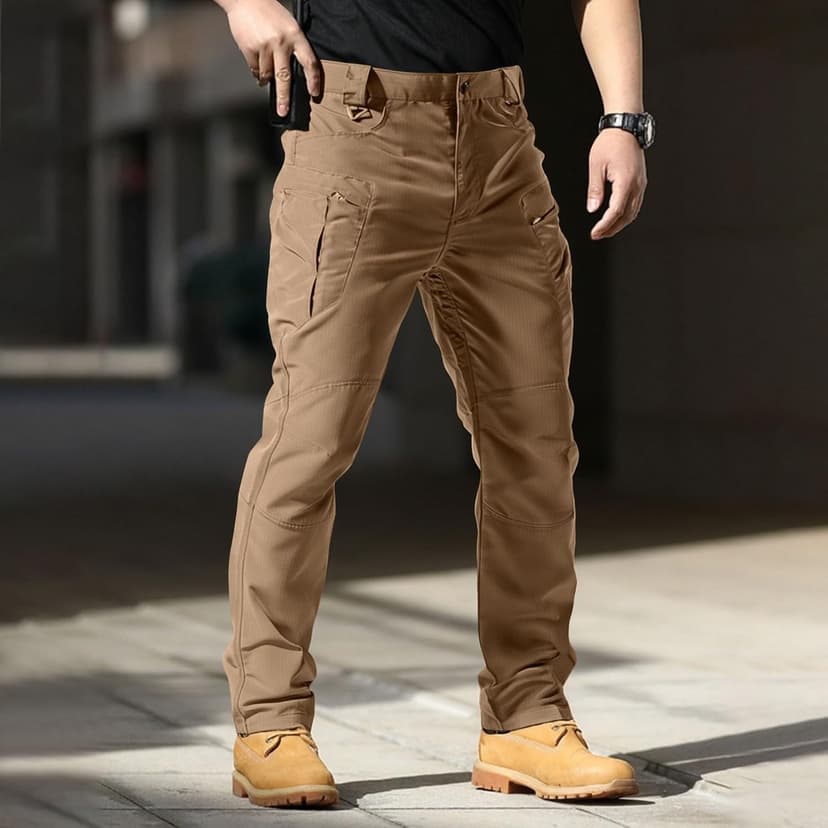 GQN Tactical Pants for Men, Water Resistant Ripstop Cargo Pants, Multifunction Work Hiking Pants, Outdoor Apparel 2026