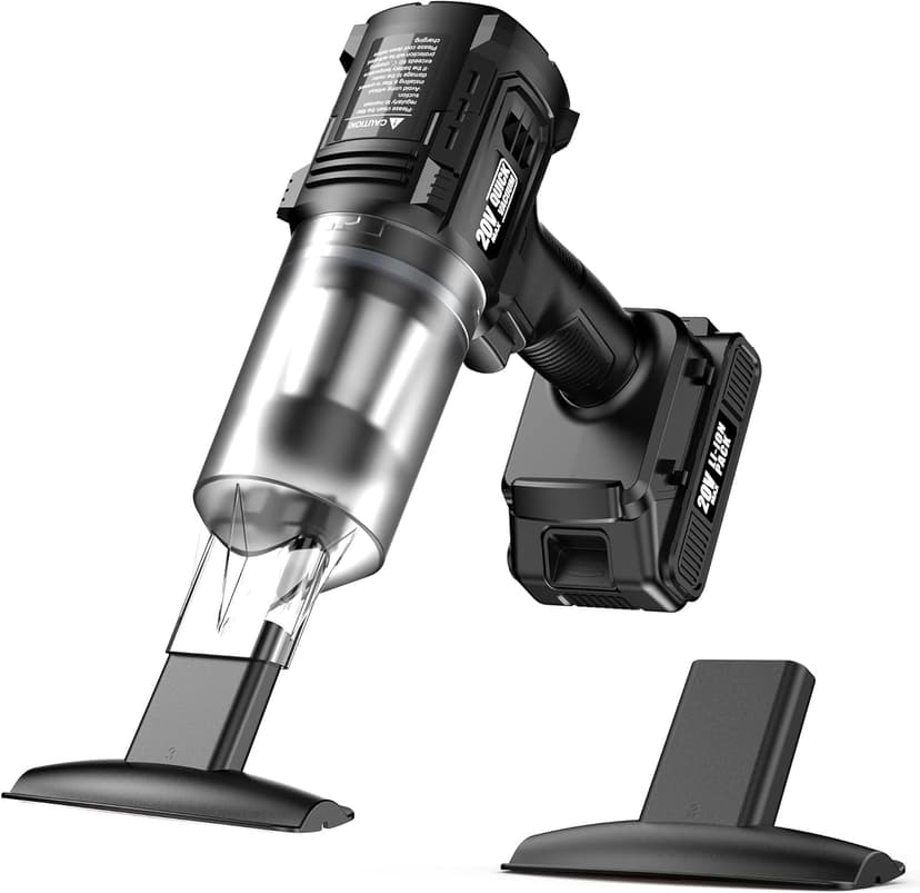 Handheld Vacuum Cleaner Cordless- 35000PA Strong Suction for Car & Home, Car Vacuum Portable Rechargeable Lightweight for Pet Hair with HEPA Filter, Quick Clean in Office/Desk/Couch (Black)