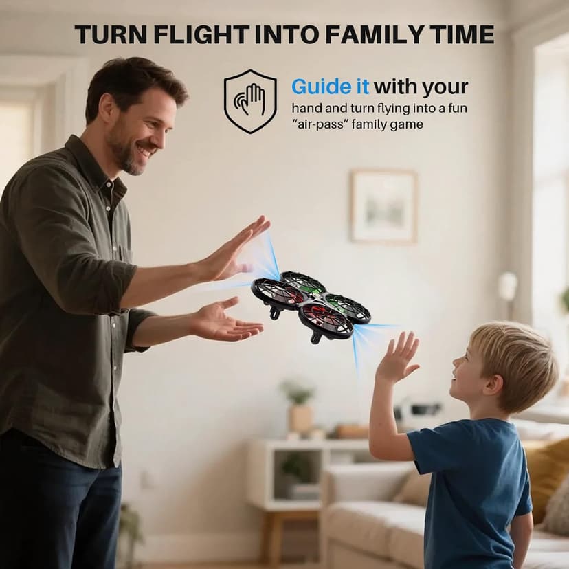 SYMA X100 Drone for Kids 8-12, Automatic Obstacle Avoidance, Up to 20 Mins Flight Time(2 Batteries), One-Key 360°Flips and Altitude Hold, Full-Guard Safe Indoor Drone Gift for Boys & Girls