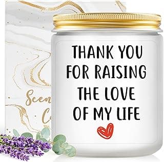 Best Christmas Gifts for Mother in Law Gifts from Daughter Son in Laws - Birthday Gift for Boyfriends Mom, Future Mother in Law Gift Wedding, Lavender and Eucalyptus Scented Candle