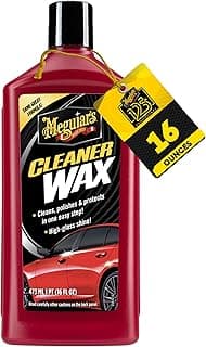 Meguiar's Cleaner Wax - Liquid Car Wax, Cleans, Polishes and Protects Your Vehicle - Easy to Use, Long-lasting Shine - 16 Oz