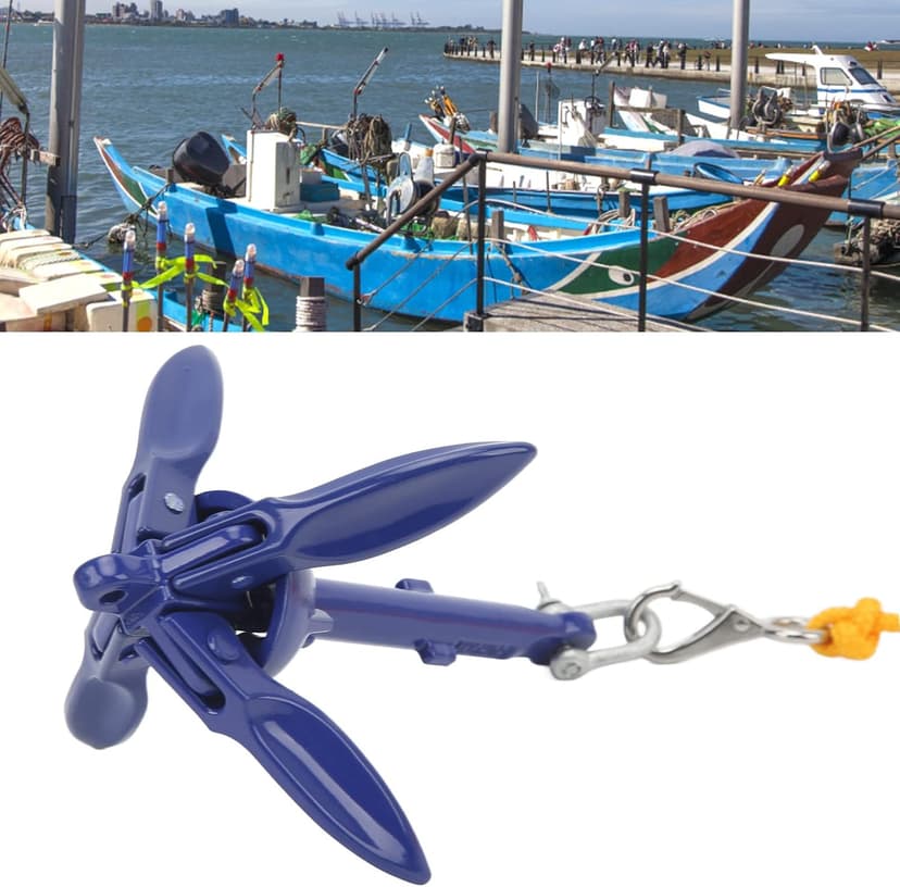 Marine Aluminium Foldable Kayak with Yellow Rope for Fishermen
