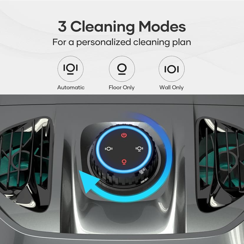 AIPER Cordless Robotic Pool Cleaner, WavePath Navigation, Wall-Climbing, Quad-Motor, 150 mins Runtime for Inground Pools up to 1,600 sq.ft, Seagull Pro ZT6002 (Renewed)