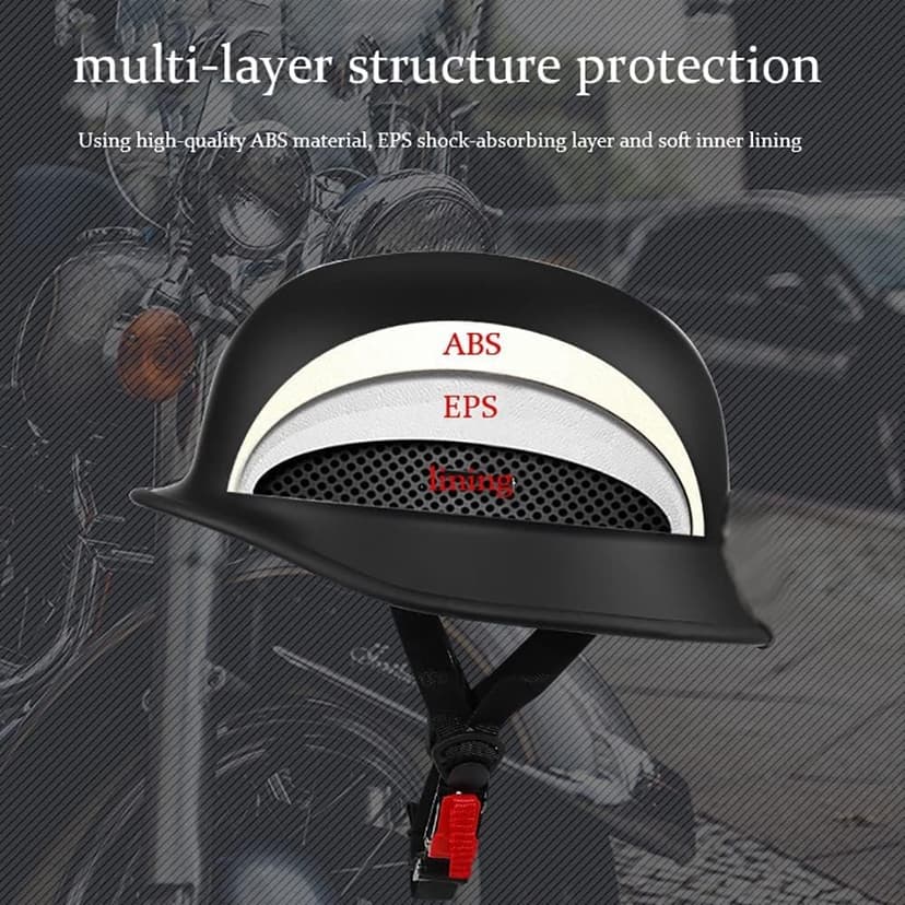 Half Motorcycle Helmet Halfs Shell Helmet German Style Motorcycles Helmets