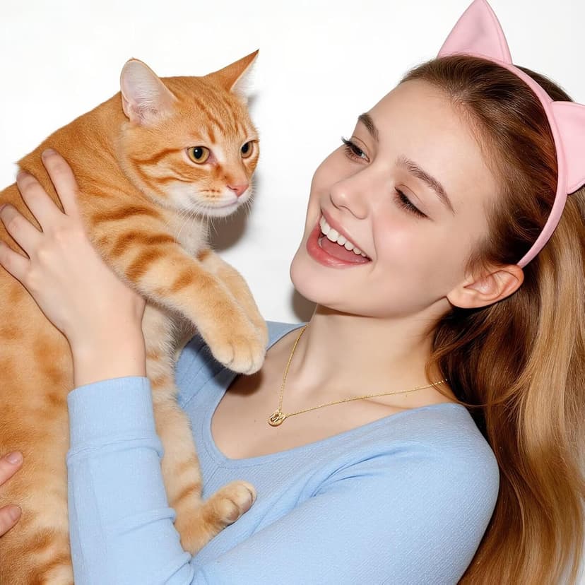 Gift Box Packaging, 14k-Gold-Plated, Cat Themed Gifts for Cat Lovers, Kids Jewelry for Girls, Birthday Gifts for Girl Kids MONOOC Cat Gifts for Girls - Tiny Cat Initial Necklace for Teen Girls Kid B0GCYVBZVP