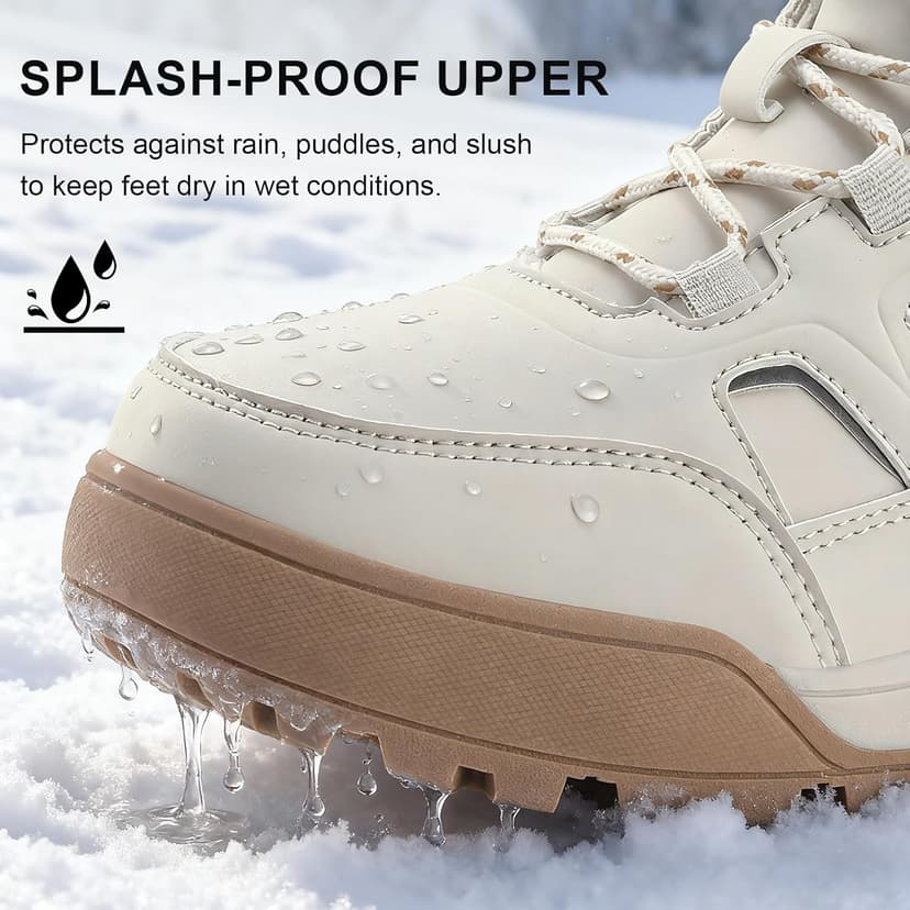 MAIZUN Winter Boots for Women Snow Warm Non-Slip Hiking Ankle Booties for Women Faux Fur Outdoor