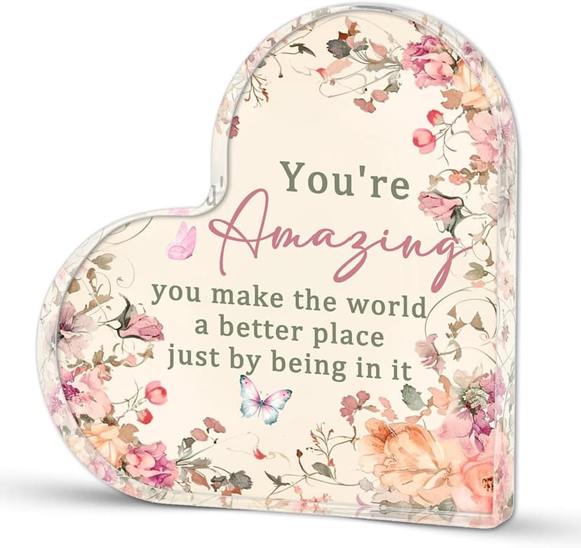 Uplifting Motivational Gift for Womens Inspirational Desk Decor Birthday Easter Mother's Day Proud of You Gifts for Women Encouragement You Are Amazing Gifts for Women B0FR8QV18Z