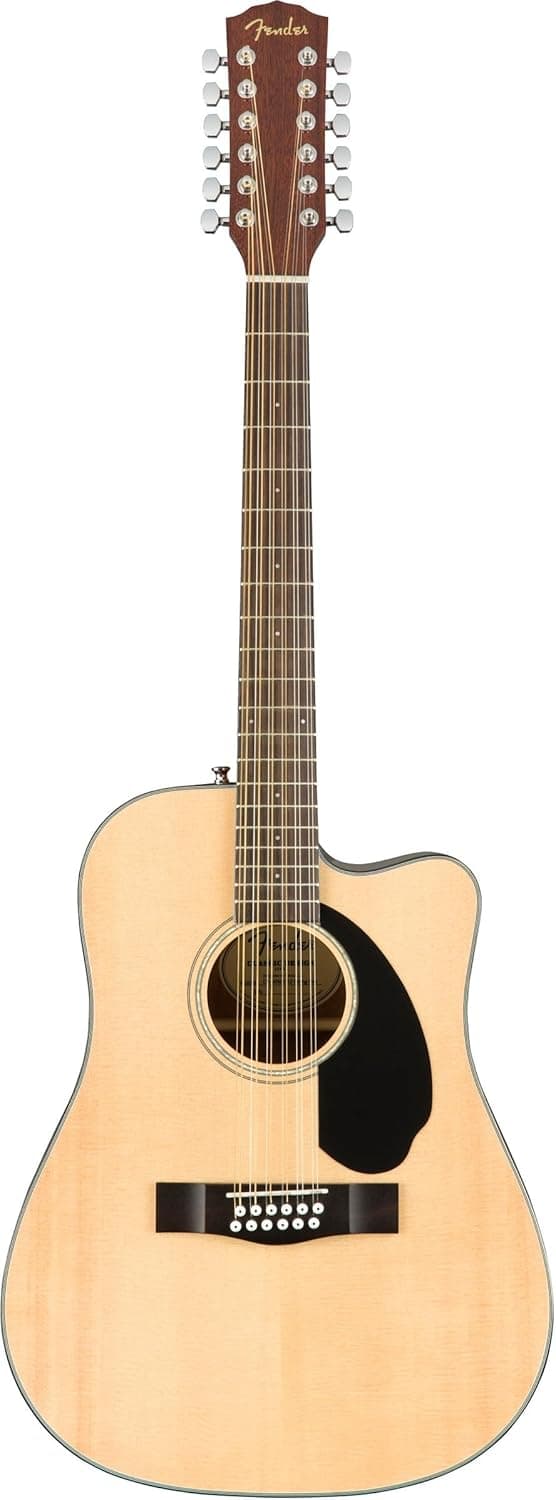 Fender CD-60SCE 12-string Dreadnought Acoustic Guitar, Natural