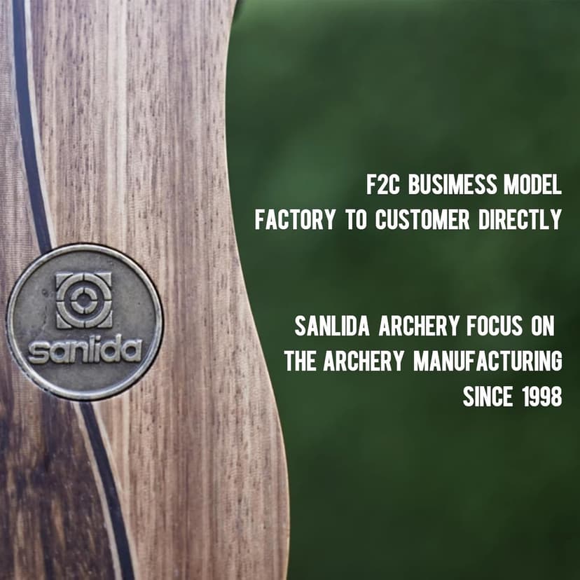 Sanlida Eagle X9 New 58" RTH Standard Recurve Bow and Arrow Set for Adults and Hunters, Wooden Takedown Recurve Bow Package for Outdoor and Practice 25-60 Lbs