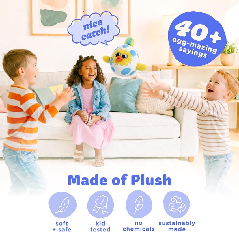 Move2Play, Egg Toss, Hilariously Wild Active Party Game for Kids | Indoor & Outdoor Toss Toy for Boys & Girls Ages 3-8+ | Fun Birthday, Family & Camping Game B07CN72D4V