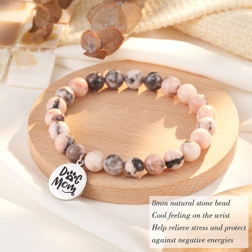 Tarsus Dog Mom Gifts for Women, Dog Mom Christmas Mothers Day Gifts, Best Dogs Lover Charm Bracelet Gift for Women