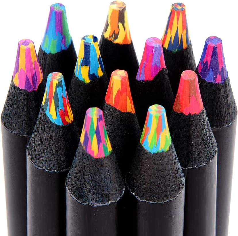 Stocking Stuffers, Art Supplies, 12 Rainbow Colored Pencils, Teen Girl Gifts Trendy Stuff, Art Supplies for Kids 9-12, Gifts for 5-12 Year Old Girl, Arts and Crafts for Kids Ages 8-12