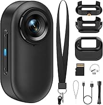 rgjzkgn 128GB Body Cameras with Audio and Video Recording: 1080P FHD Thumb Size Bodycam, Sports Action Body Camera, Wearable Pocket Camera Body Cam for Work, Travel, Fishing, Pet Walking, Outdoor