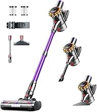 Cordless Vacuum Cleaner,Upgraded 550W 45KPA 60Mins Vacuum Cleaners for Home,Self-Standing Stick Vacuum with LED Display,8 in 1 Lightweight Anti-tangle Wireless Vacuum for Pet Hair Carpet Hard Floors