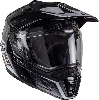Leatt Helmet Kit ADV 9.5 Carbon with Free 4.5 Iriz Goggles & Bag - Ultimate Adventure Bundle - Lightweight Carbon Fiber Off-Road & Street Helmet - 360 Turbine Safety Technology