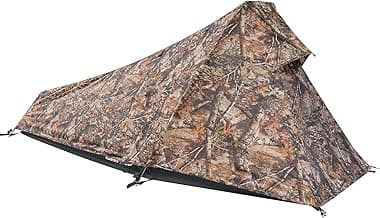 GEERTOP Ultralight Bivy Tent for 1 Person 3 Season Waterproof Single Person Backpacking Tent for Camping Hiking Backpack Travel Outdoor Survival Gear