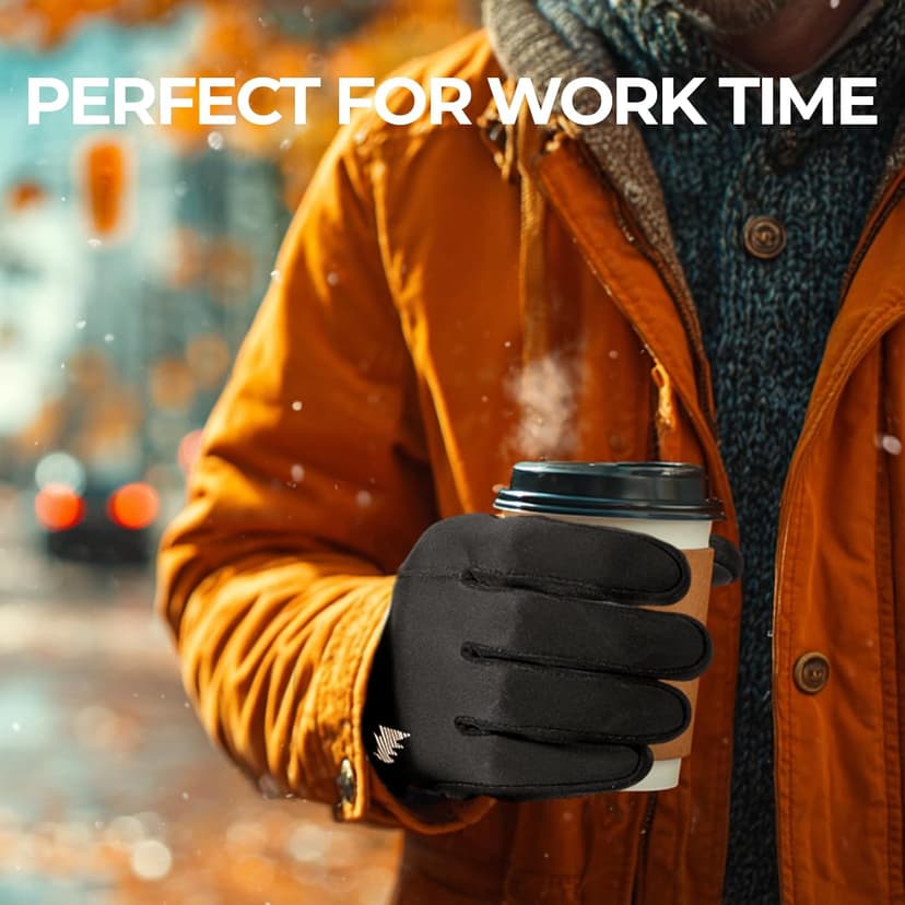 rivmount Winter Gloves Women Men, Cold Weather Touch Screen Liner Glove, Windproof 3-Layers, for Running, Cycling, Biking, Hiking, Driving