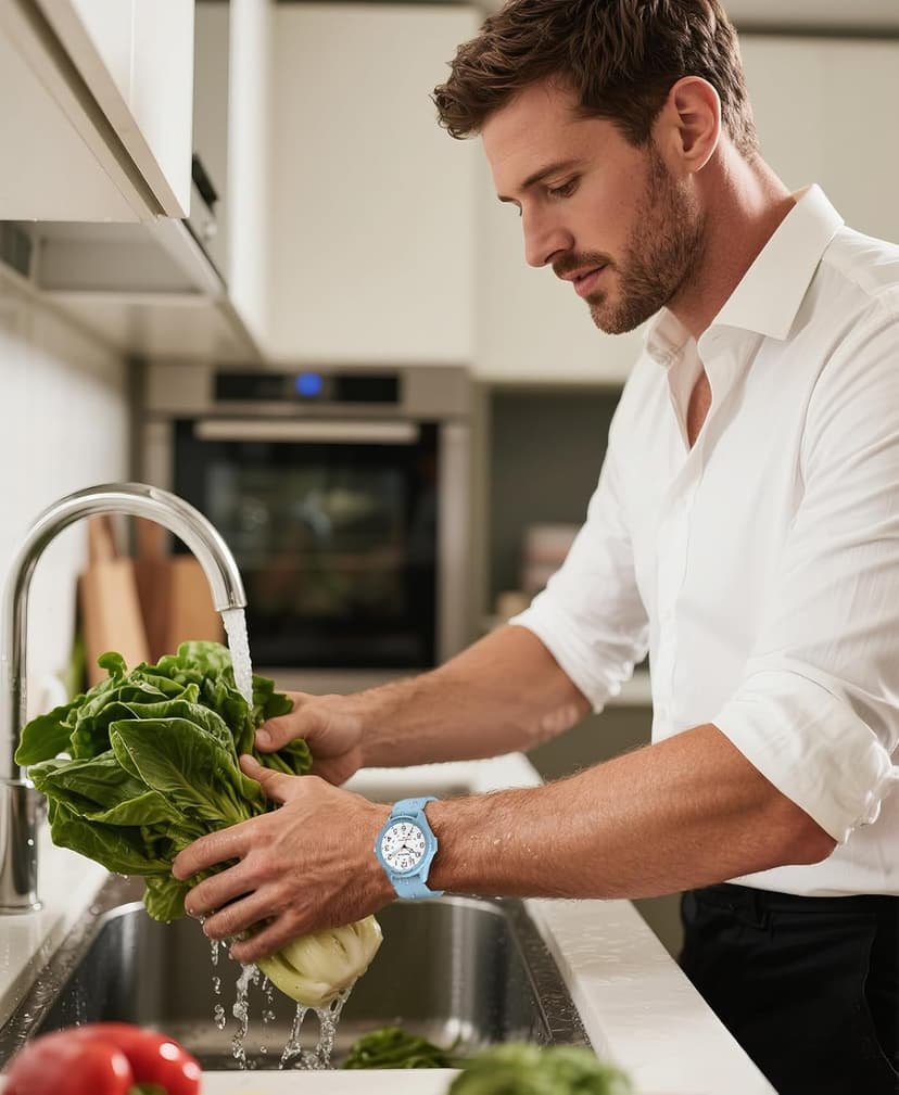 SOCICO Watch for Men Women Big Face Classic Analog Quartz Sports Backlight Unisex Waterproof Nurse Watch for Medical Army Military Time with Second Hand Easy to Read Casual Wristwatch