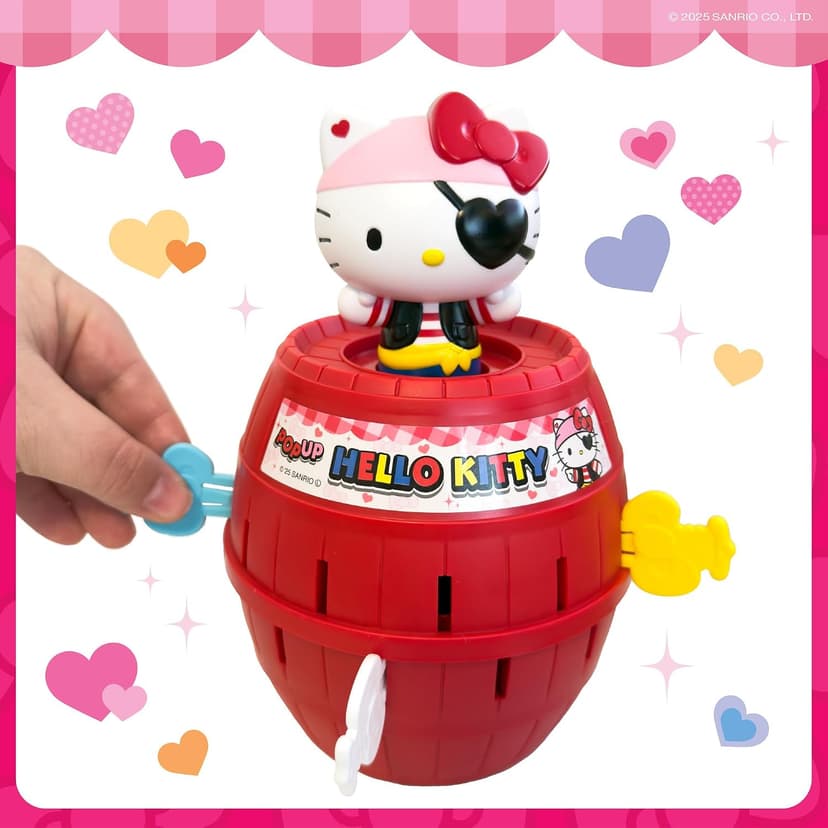 Officially Licensed Sanrio Hello Kitty Game, Easy to Play Preschool Games, Family Game Night, Hello Kitty Toys, Ages 4 Years+ TOMY Pop Up Hello Kitty Game - Family Action Game - 2-4 Players B0G13D3Z99