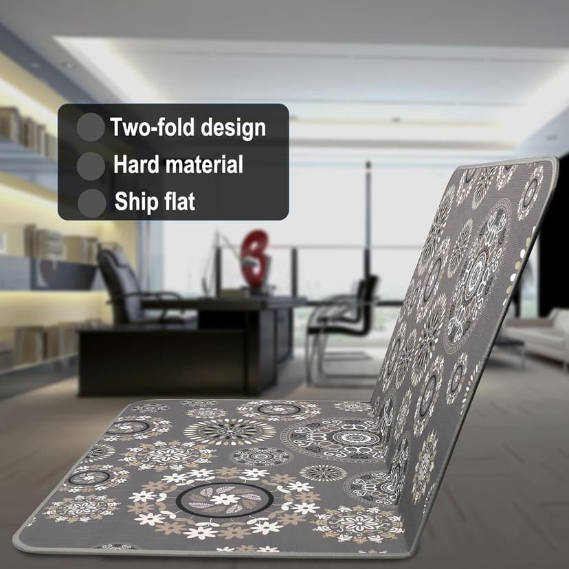 AiBOB Chair Mat for Carpeted Floors, Premium Quality Hard Material, Office Floor Mats for Computer Desk on Carpet, Easy Gride for Chairs, 36x48 Multi