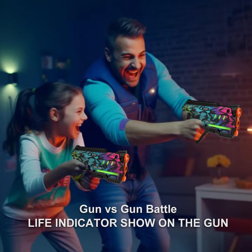 Laser Tag Set of 2, Lazer Tag Game for Kids Indoor & Outdoor Play, Gift Ideas for Kids Teens and Adults, Cool Toys for Teenage Ages 8 9 10 11 12+Year Old Boy & Girls B0C3QX5ZSX