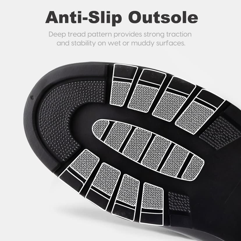 planone Women’s Waterproof Short Rain Boots Durable Comfort-Focused Chelsea Ankle Rubber Boots Non Slip Everyday Outdoor Garden Shoes with Removable Comfort Insole