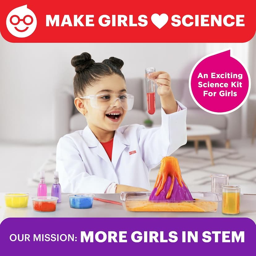 Birthday Gift Ideas for Girls 4, 5, 6, 7, 8 Year Olds, Science Kits for Kids Ages 5-7, STEM Educational Toys Doctor Jupiter Girls' First Science Experiments Kit for Kids Ages 4+ B0D17YL839
