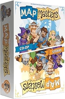 Captain Games Map Masters Card Game - Competitive or Cooperative Dungeon-Crawling Adventure & Strategy Game - Family Fun for Kids & Adults, Ages 10+, 1-5 Players, 30-60 Min Playtime