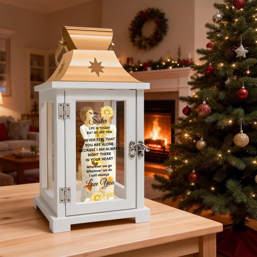 Homazing Sister Gifts Lantern - Unique Sister Gift Ideas for Mothers Day, Christmas, Thanksgiving