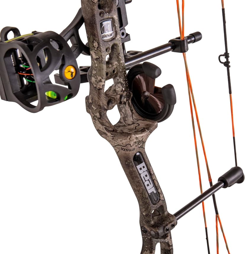 Bear Archery Royale Ready to Hunt Compound Bow Archery Set with Archery Accessories for Adults and Youths, 12”- 27” Draw Length, 5-50 Lbs Draw Weight, Up to 290 FPS