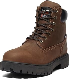 Timberland PRO mens Direct Attach 6 Inch Steel Safety Toe Insulated Waterproof Industrial Work Boot
