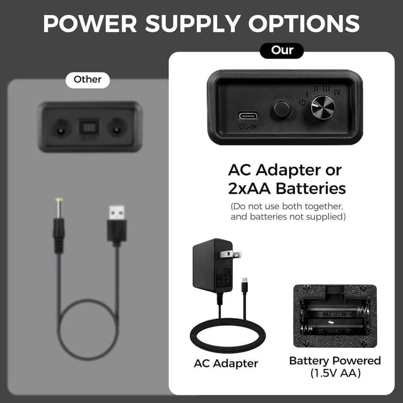 BEWISHOME BEWISHOME Watch Winder for Automatic Watches, Automatic Watch Winder Box Watch Spinner with LED Light, Double Watch Winder with Quiet Motor Wooden 4 Modes Battery or Type-C Adapter, Brown SYQ02Y