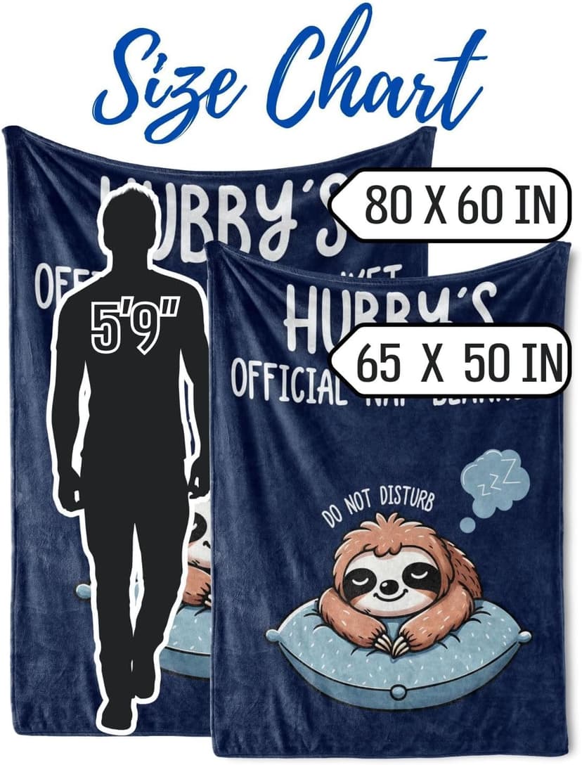 Husband Gifts, Valentine's Day Christmas Birthday Gifts for Husband, Hubby, Flannel Throw Blanket 60x80 Inches