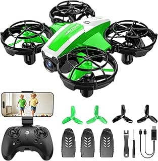 Holy Stone Mini FPV Drone with 1080P HD Camera for Kids & Beginners, RC Nano Quadcopter with Optical Flow Hover, Gesture Control, 3D Flips, 3 Batteries, Great Gift Toy for Boys and Girls, HS210P Green