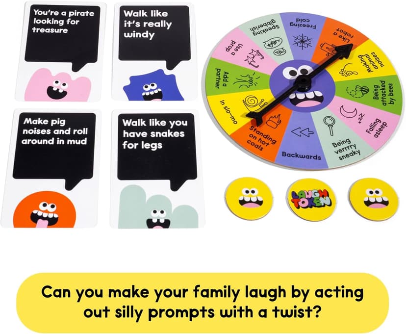 Laugh Attack [Can You Make Your Family Laugh? | Don’t Laugh Challenge Card Game For Kids, Teens, and Families | Great For Game Night, Reunions, Vacation | Kids Gift For Boys & Girls Ages 5+]