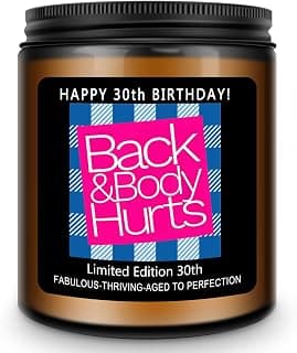 Homsolver 30th Birthday Decorations Gift for Her Him, Happy 30th Birthday Candle Gifts for Women Men, Funny 30 Years Old Ideas- Lavender Scented Candles B0FS61RQ3D