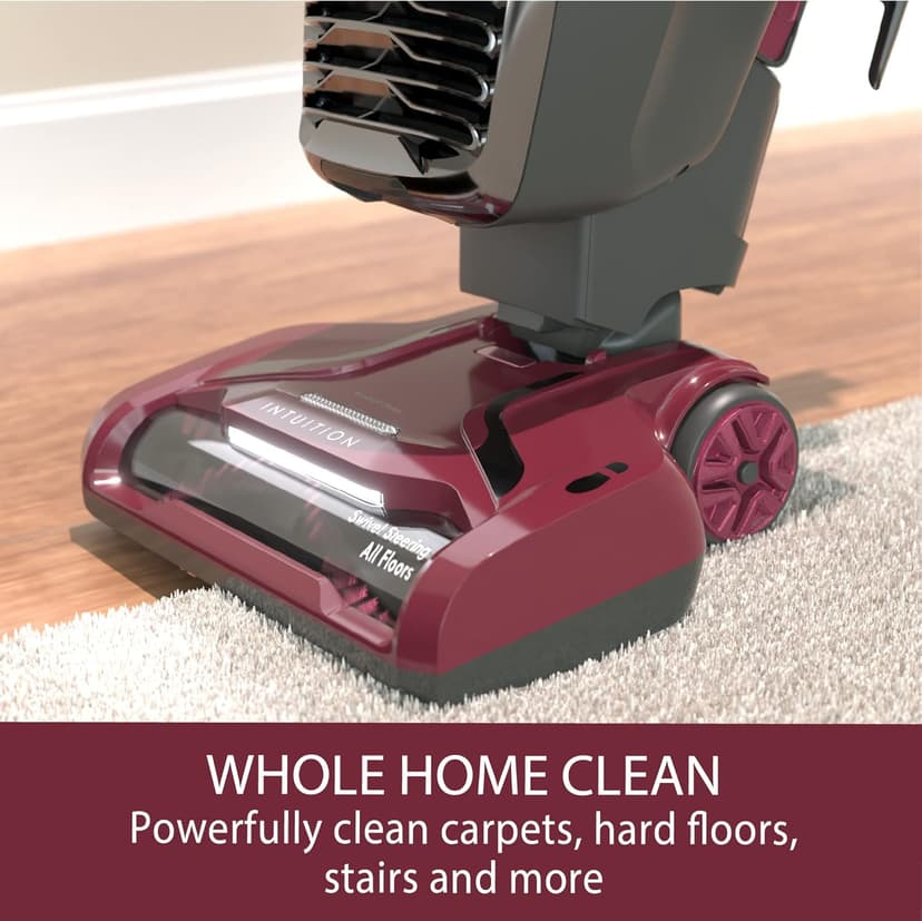 Kenmore BU3040 Intuition Bagged Upright Vacuum Lightweight Cleaner 2-Motor Power Suction with HEPA Filter, 3-in-1 Combination Tool, Handi-Mate for Carpet, Floor, Pet Hair, Red w/No Lift-up