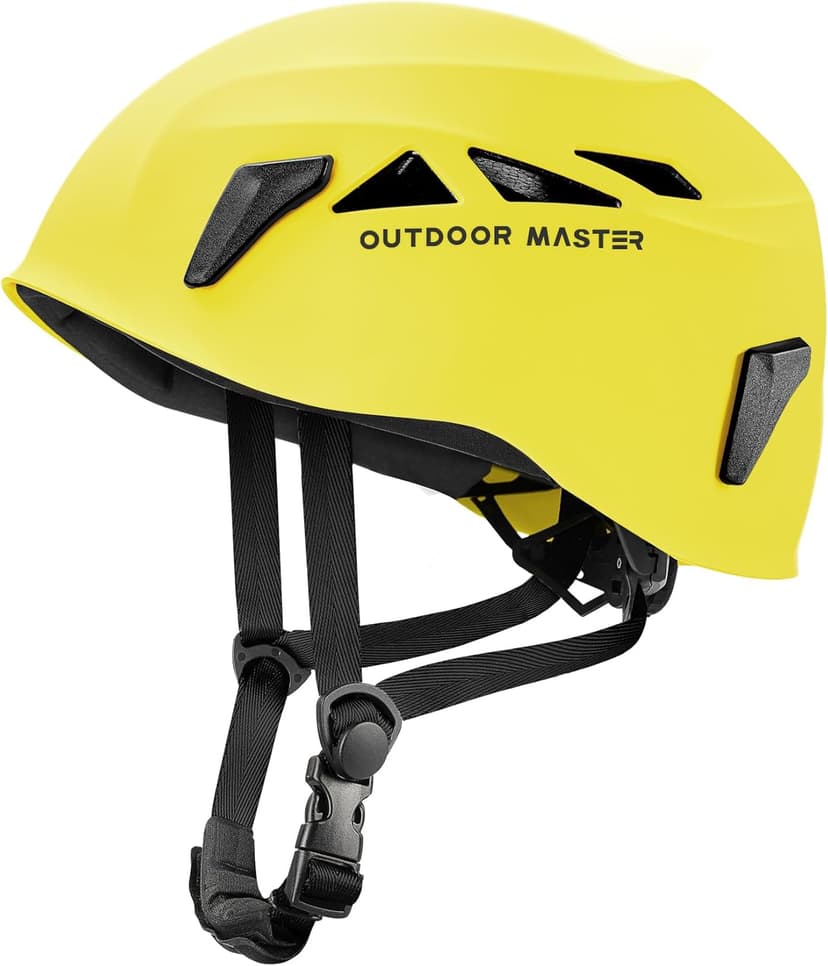 OutdoorMaster Climbing Helmet Rock Rescue Helmet Adjustable Lightweight Mountaineering Hiking Caving Helmet Adults Work Safety Helmet