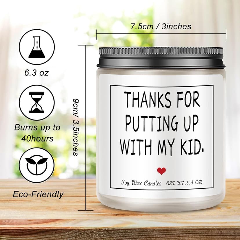 Teacher Appreciation Gifts Thank You Teacher Gifts for Women & Men Candles Present for Retired Teachers Idea for Graduation Back to School