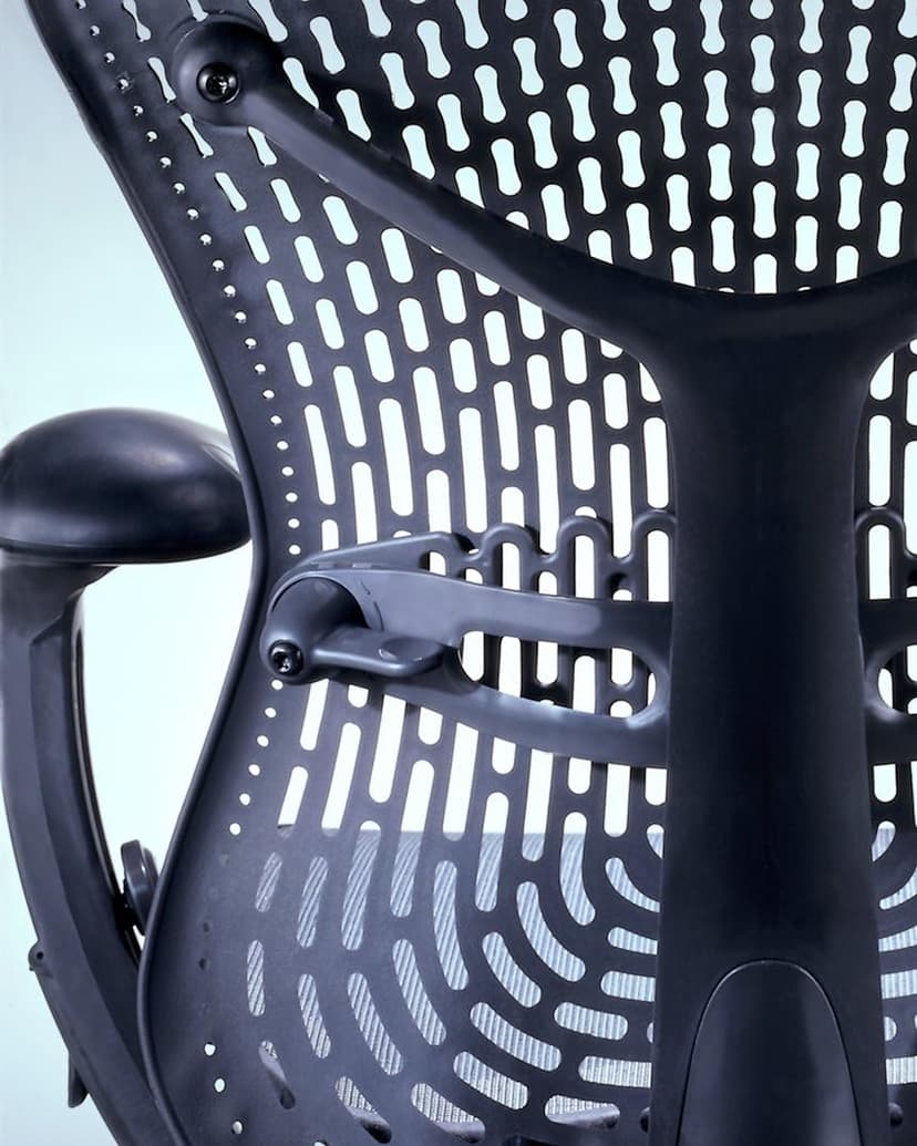 Mirra Chair by Herman Miller: Fully Featured w/Forward Tilt - Adjustable Arms - FlexFront Seat - Tilt Limiter - Lumbar Support - Hard Floor Casters - Graphite Frame/Graphite Seat
