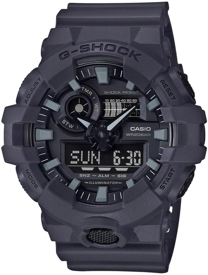 Casio Men's 700UC Series G-Shock Quartz 200M WR Shock Resistant Resin Strap and Case
