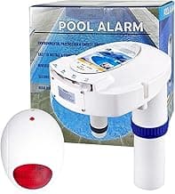 Pool Alarm with Remote Receiver, Pool Underwater Drown Monitor System, Battery Powered Poolside Alarms for Inground&Above Ground Pools, Kids Child Pets Swimming Pool Safety Guard fits up to 16x32sq.ft