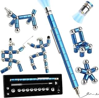 Cool gadget with LED light, transforms into robots, stress relief desk toy, birthday graduation anniversary gift for him Fidget Pen Gift, Multifunction Stress Relief Fidget Toy for Teens and Men B0GZYWB5K5