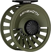 Redington Behemoth Fly Reel – Heavy-Duty Carbon Drag, Large Arbor, Die-Cast Frame & Deep V-Spool – Freshwater & Saltwater Fly Fishing Reel for Trout, Bass, Salmon & Big Game – 5/6 to 11/12 Weights