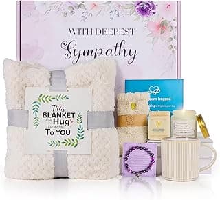 Sympathy Gift Baskets, Care Package for Women, Soothe Grief Sympathy Gifts for Loss of Loved One, Condolences Gift Basket for Loss, Bereavement Miscarriage Gifts for Mothers, Mom, Sister, Friend B0DM24NS6W