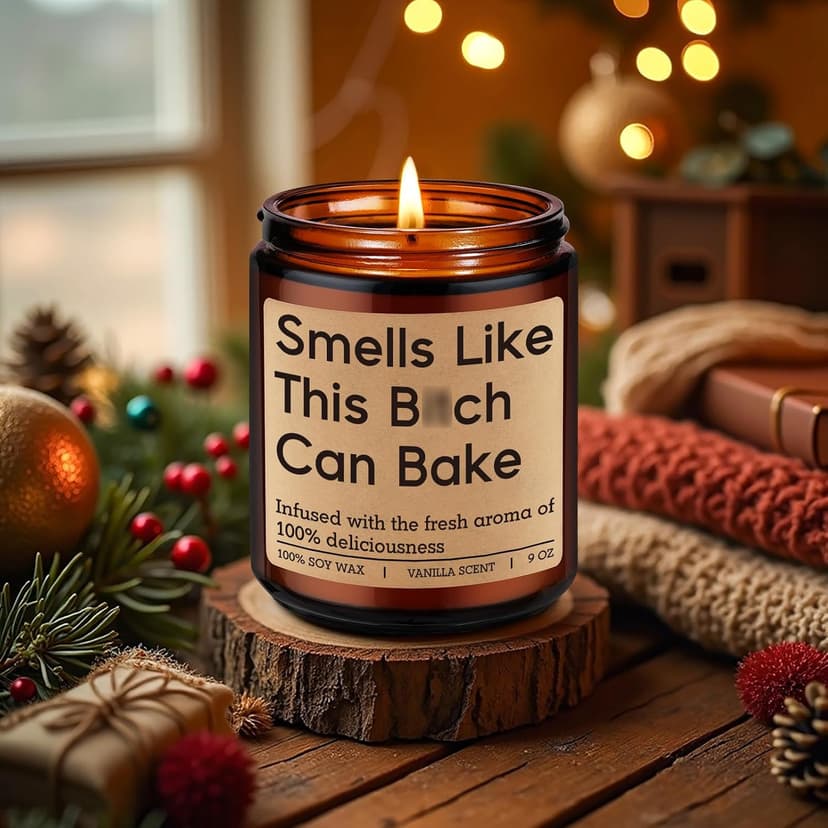 Funny Christmas Bake Gifts for Baking Lovers, Bread Bakers, Pastry Chef, Birthday Ideas for Friend, Culinary Student, Woman GSPY Candle, Gifts for Bakers, Baking Gifts for Women, Men, Sourdough Baker B0F12NQ3HC