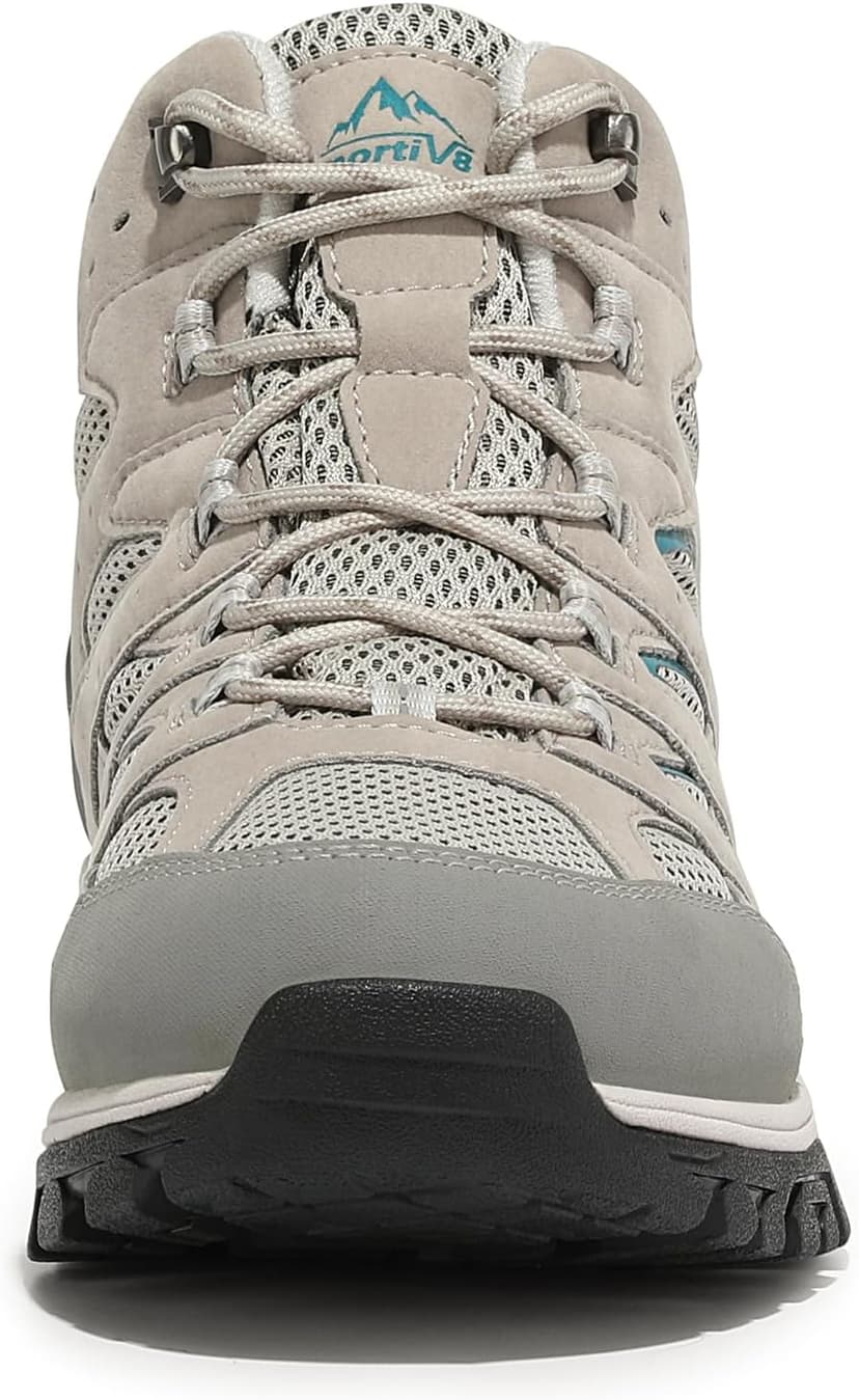 NORTIV 8 Women's Waterproof Hiking Boots Outdoor Trekking Mid Backpacking Mountaineering lightweight boots