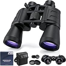 10-180x100 Zoom Binoculars for Adults, Day/Low Light Night Vision High Powered Binoculars with BAK4 & FMC Lens, Waterproof Fogproof for Hunting Birdwatching Travel Sports Concerts Gift for Men
