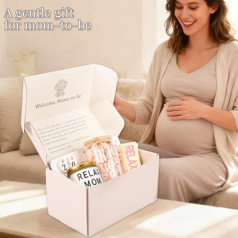 Self Care Items, Pregnant Wife, Mom to Be, First Mother's Day or 2nd Trimester Pregnancy Care Package Gift Set for First Time Mom B0FYGQWGRX